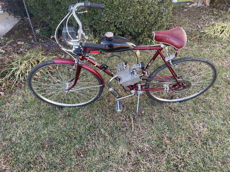 The Original, a custom gas motorized bike built by Martin Mkary